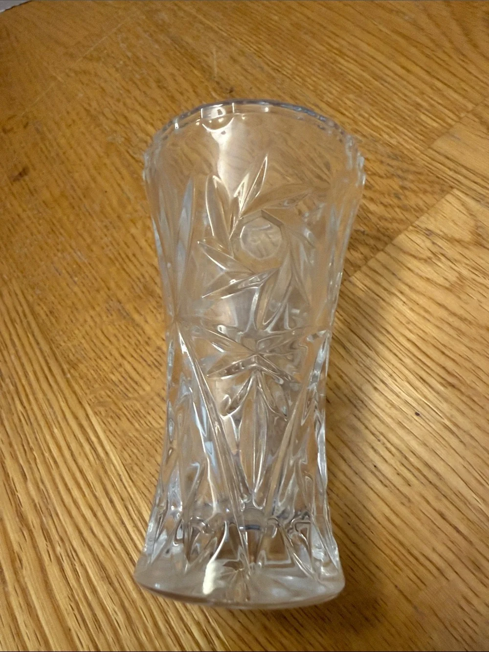 Clear Cut Glass Bud Vase - Home Dining